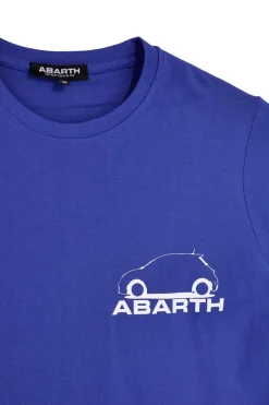 T-shirt royal con stampa logo Abarth AH017TE