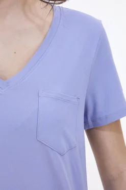 T-shirt Skechers Godri Serene V-Neck Tee Lilla