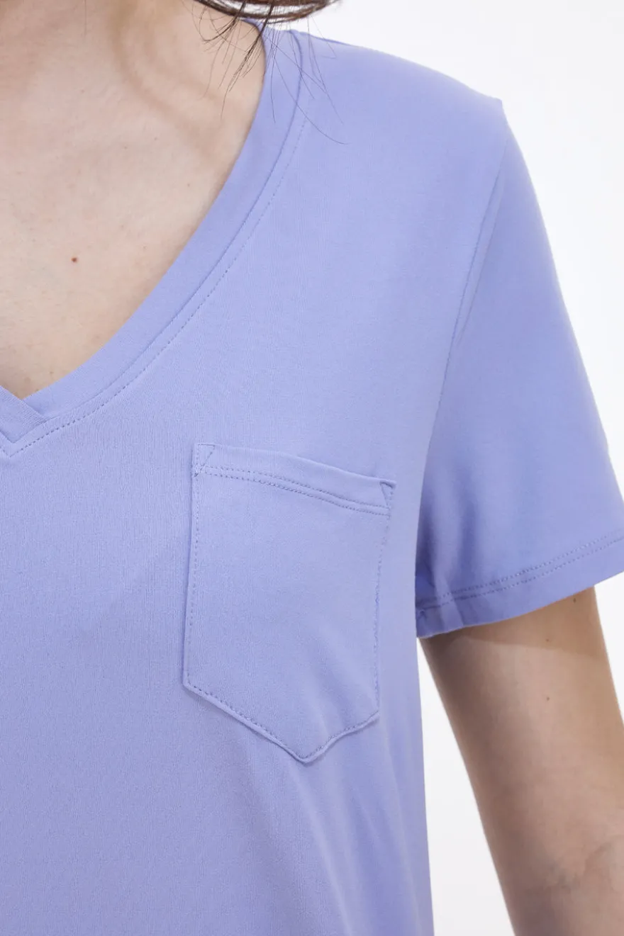 T-shirt Skechers Godri Serene V-Neck Tee Lilla
