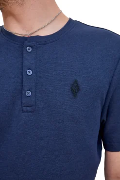 T-Shirt Skechers GOKNIT Blu Piquet