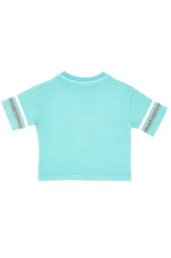 T-shirt Verde Acqua Con Stampa Pitt Kids PT-K-T-7008