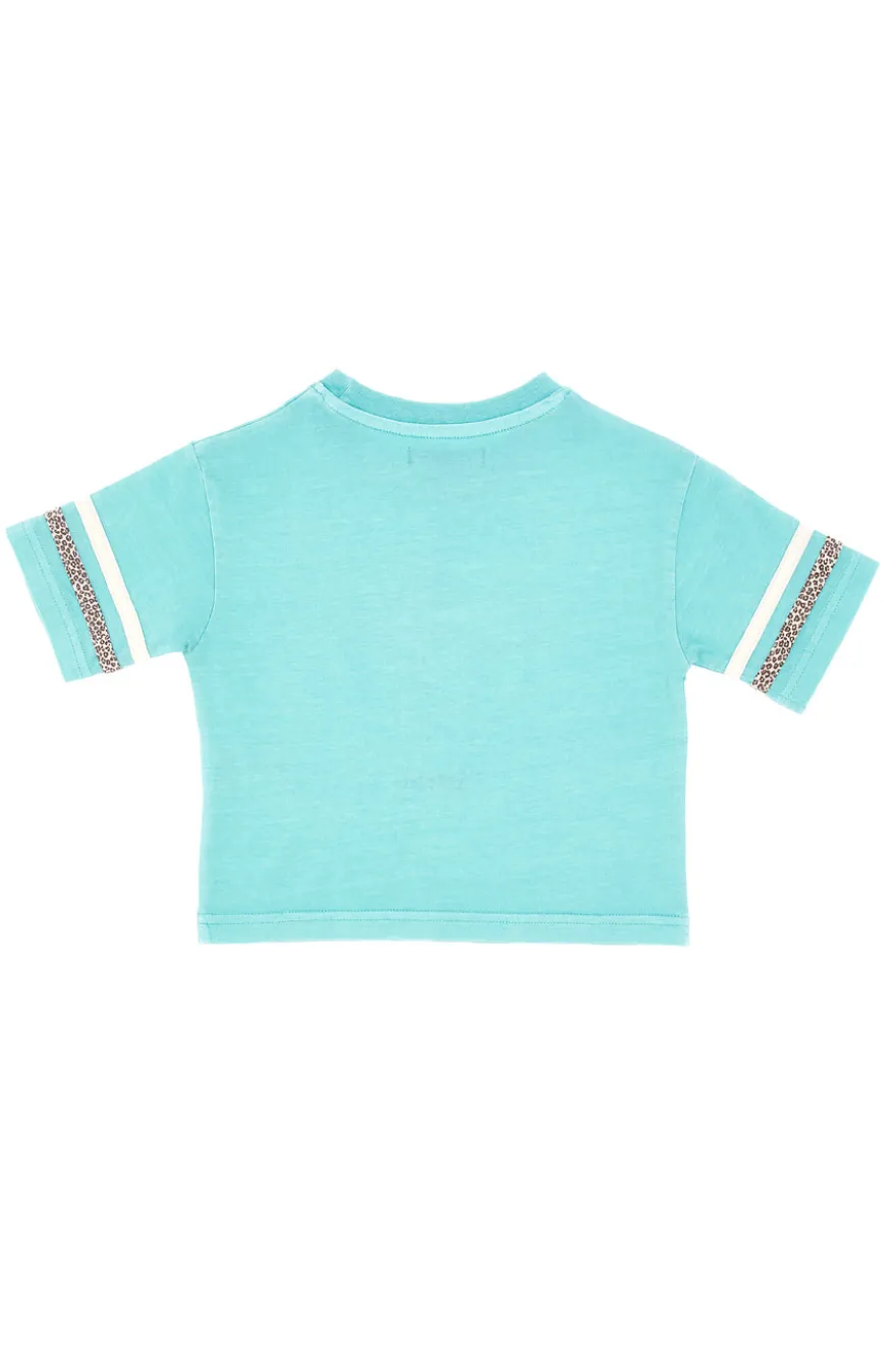 T-shirt Verde Acqua Con Stampa Pitt Kids PT-K-T-7008