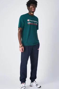 T-SHIRT VERDE GIROCOLLO CHAMPION CREWNECK