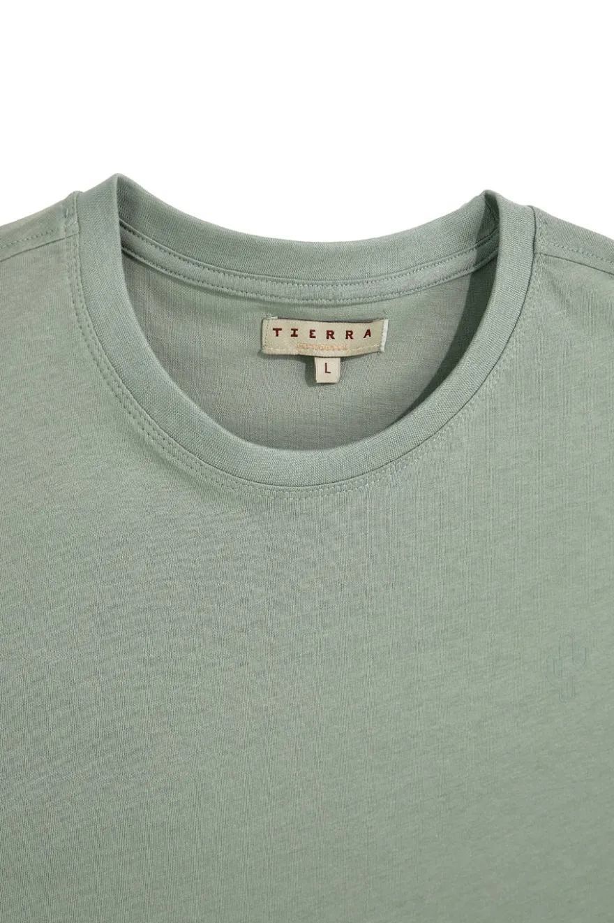 T-shirt verde in cotone Pittarello tierra NBY703