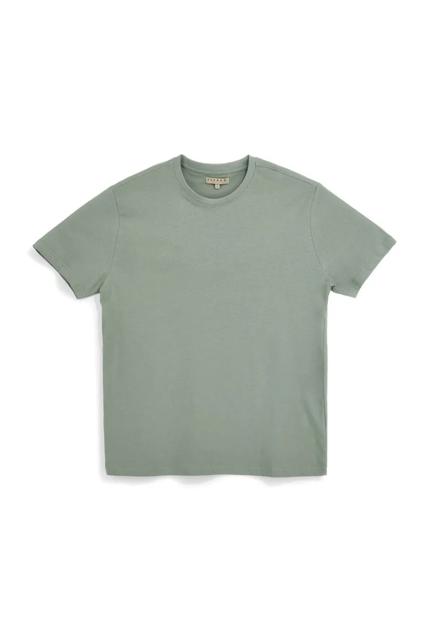 T-shirt verde in cotone Pittarello tierra NBY703