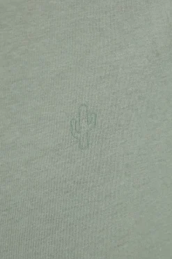 T-shirt verde in cotone Pittarello tierra NBY703