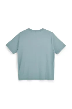 T-shirt Verde Oversize con Stampa Los Angeles Skechers Destination Short Sleeve Tee
