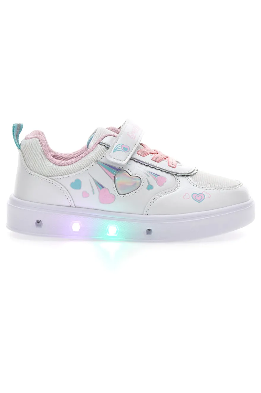 Turnschuhe mit Lichtern Grazie 2222 Weiß