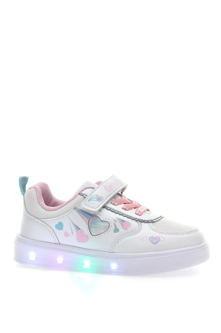 Turnschuhe mit Lichtern Grazie 2222 Weiß