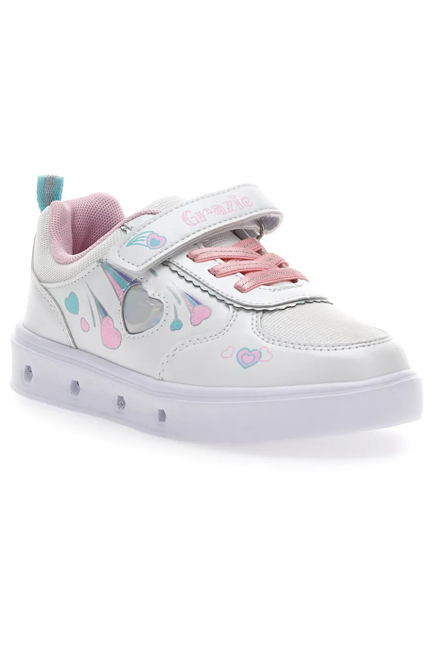 Turnschuhe mit Lichtern Grazie 2222 Weiß