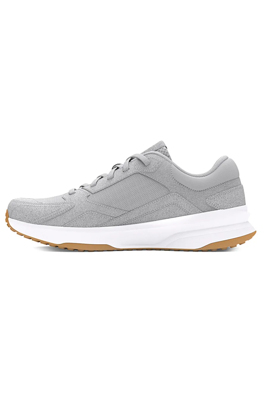 Under Armour – Edge Suede – Gepolsterte Wildleder-Sneaker in Grau