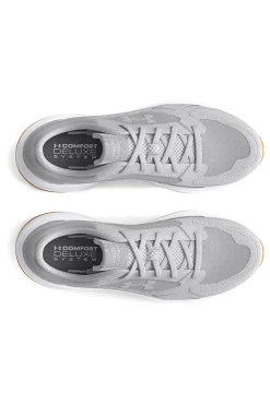 Under Armour – Edge Suede – Gepolsterte Wildleder-Sneaker in Grau