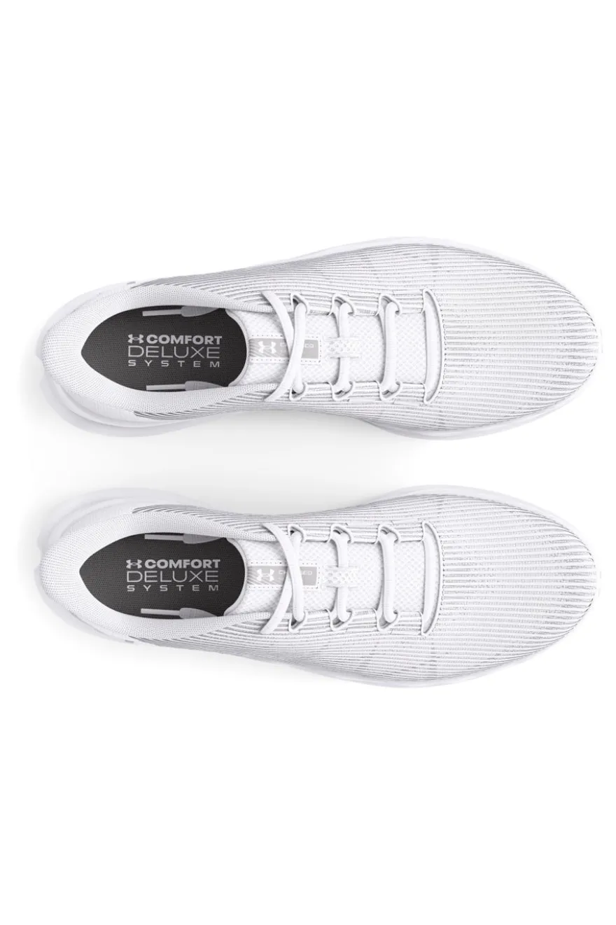 Under Armour Charged Speed Swift Weiße Laufschuhe