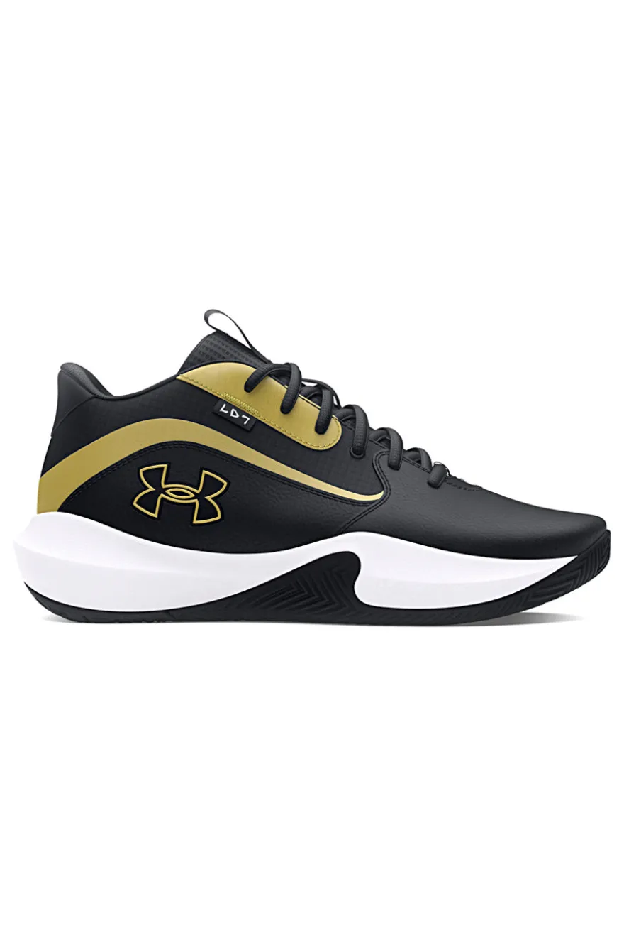 Under Armour Lockdown 7 Basketballschuhe in Schwarz und Gold