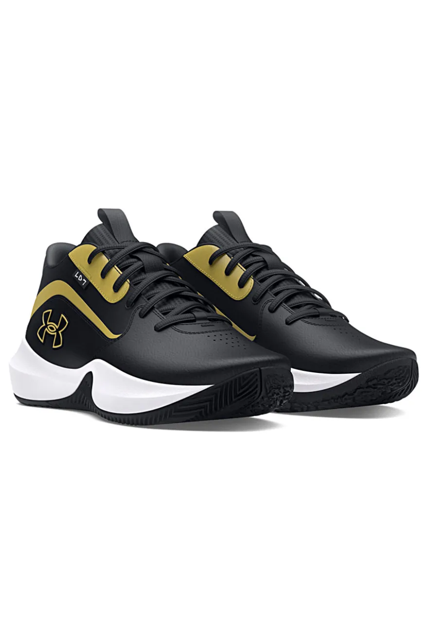 Under Armour Lockdown 7 Basketballschuhe in Schwarz und Gold