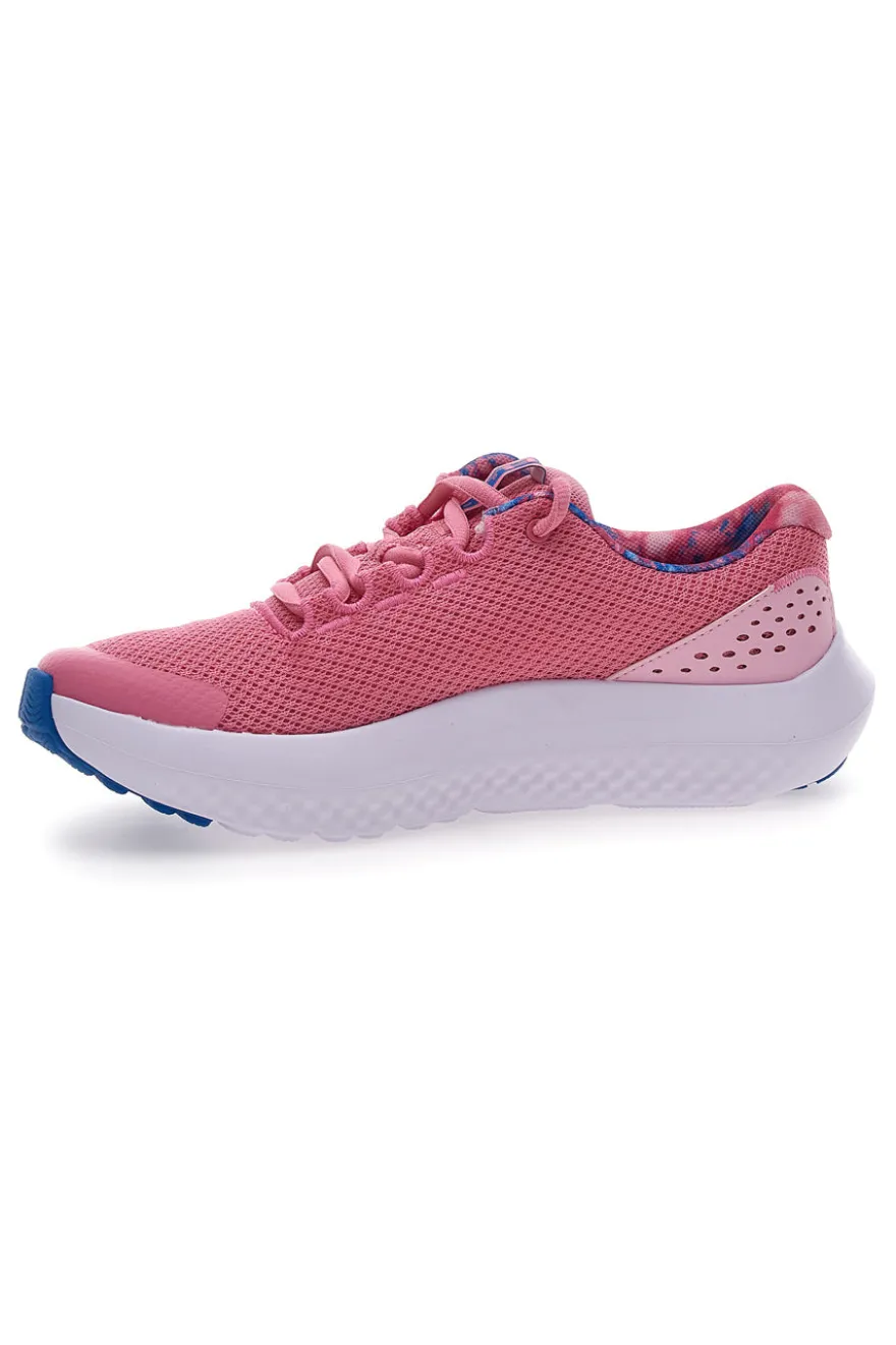 Under Armour UA BGS Surge 4 Print Rosa Laufschuhe