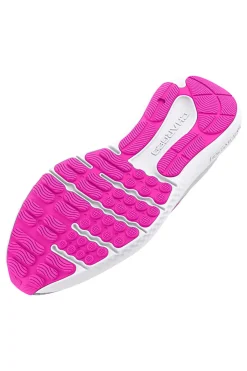 Under Armour W CHARGED SURGE 4 Laufschuhe in Grau und Fuchsia
