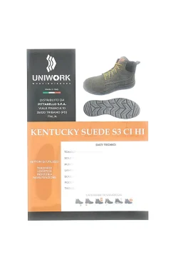 Uniwork Kentucky Wildleder S3 CI HI Unfallverhütung