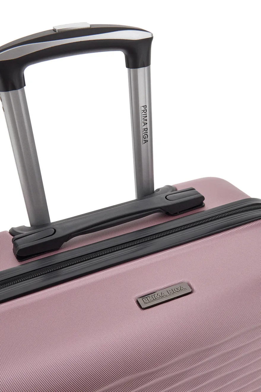 Valigia rigida rosa grande con ruote girevoli Prima riga PR166/G