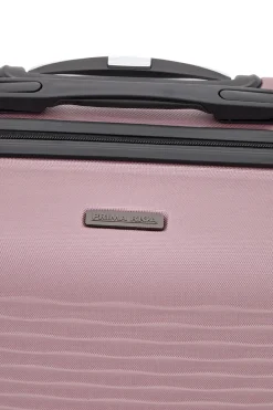 Valigia rigida rosa media con ruote girevoli Prima riga PR166/M