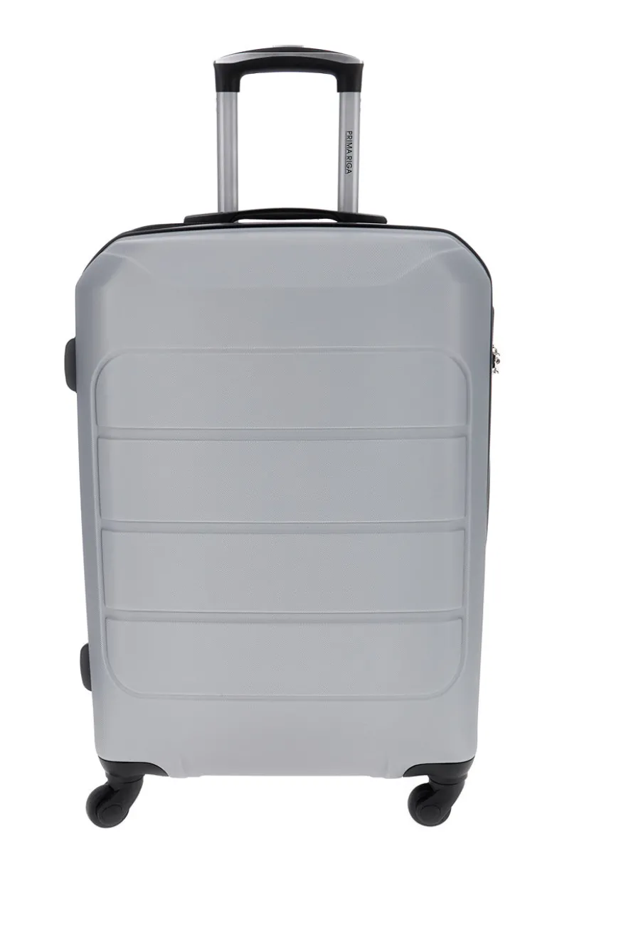 Valigia trolley cabina argento con scocca rigida Prima Riga PR173/P