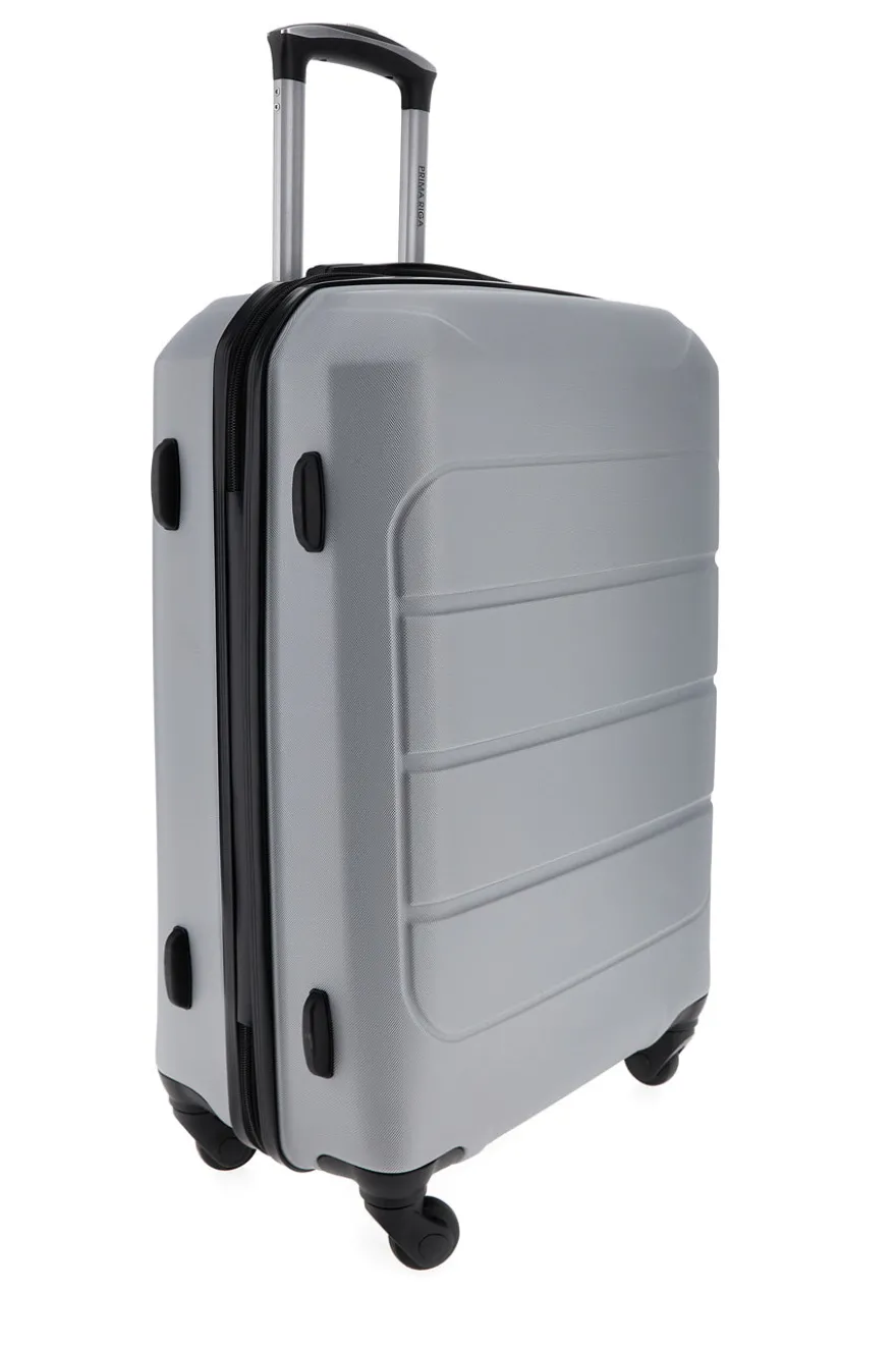 Valigia trolley cabina argento con scocca rigida Prima Riga PR173/P