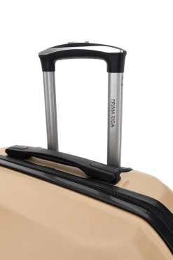 Valigia trolley cabina champagne con 4 ruote multidirezionali Prima Riga PR173/P