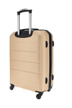 Valigia trolley cabina champagne con 4 ruote multidirezionali Prima Riga PR173/P