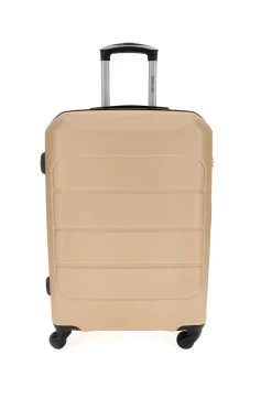 Valigia trolley cabina champagne con 4 ruote multidirezionali Prima Riga PR173/P