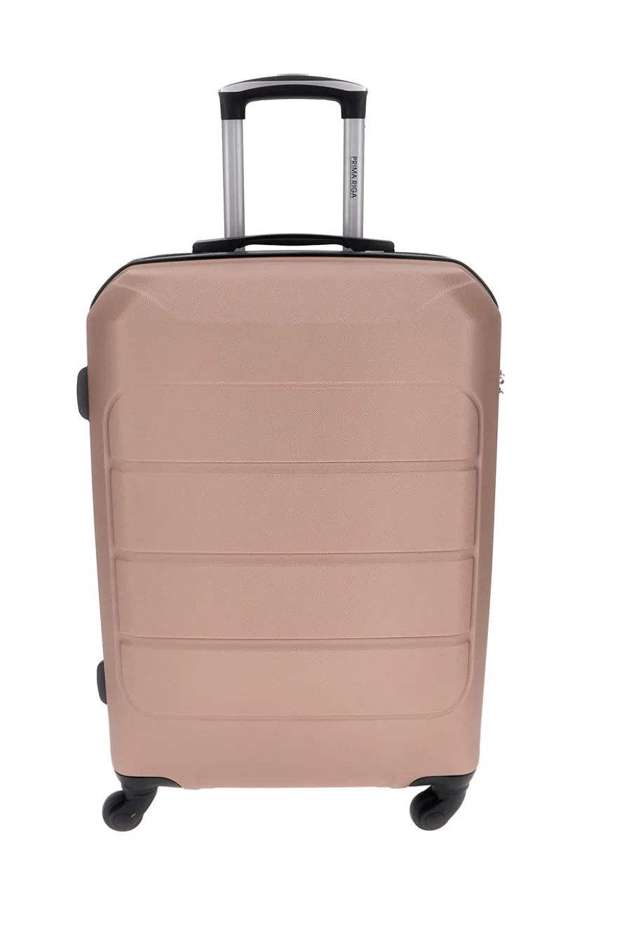 Valigia trolley cabina rosa con manico telescopico Prima Riga PR173/P