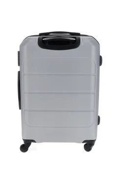 Valigia trolley grande argento con lucchetto integrato Prima Riga PR173/G