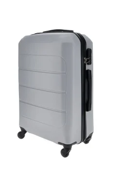 Valigia trolley grande argento con lucchetto integrato Prima Riga PR173/G