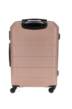 Valigia trolley grande rosa con lucchetto integrato Prima Riga PR173/G