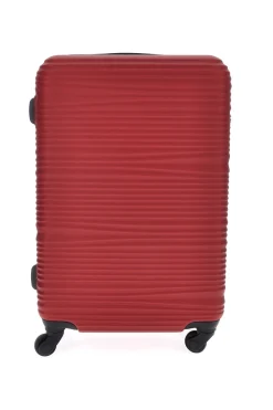 Valigia Trolley medio rossa 4 ruote multidirezionali Prima Riga PR172M