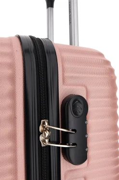 Valigia Trolley piccolo rosa 4 ruote multidirezionali Prima Riga PR172P