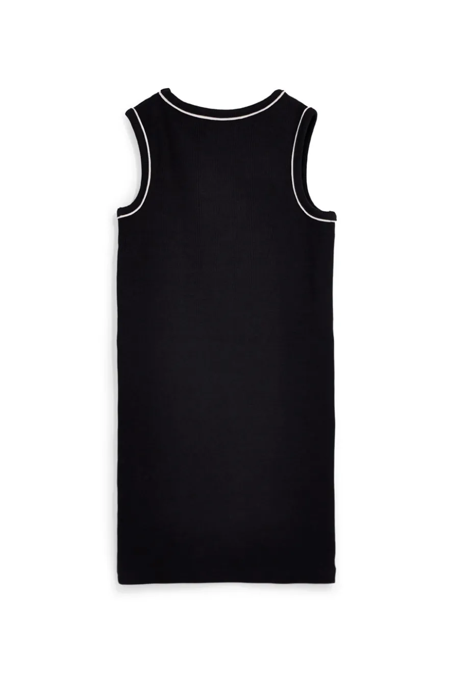 Vestito nero senza maniche con cuore Pitt kids Pt-b-t-9050