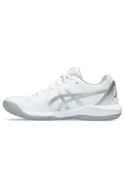 Weiß und Silber Tennisschuhe Asics Gel-Dedicate 8