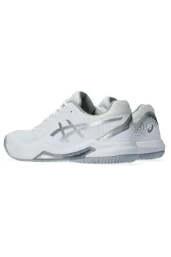 Weiß und Silber Tennisschuhe Asics Gel-Dedicate 8