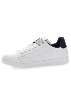 Weißblaue Sneakers aus Synthetikmaterial Gas 414185