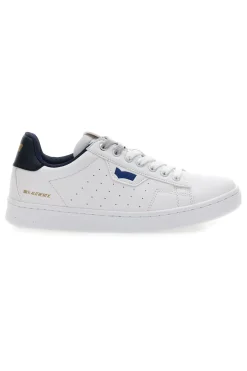 Weißblaue Sneakers aus Synthetikmaterial Gas 414185