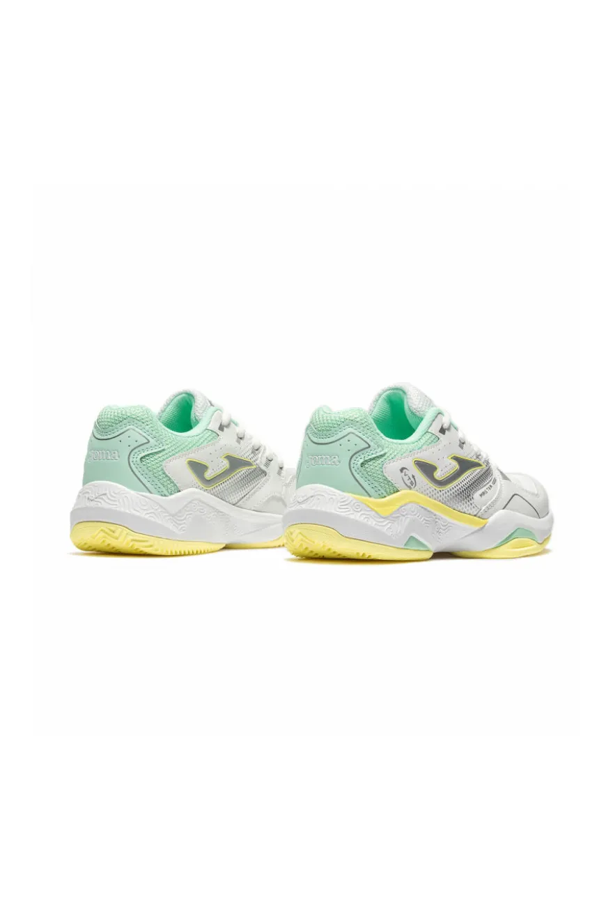 Weiße atmungsaktive Mesh Padel Schuhe Joma Master 100