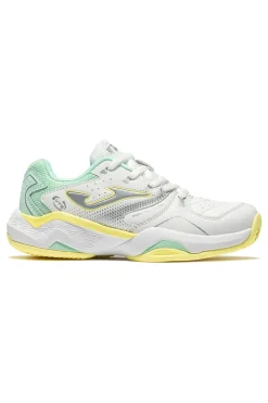 Weiße atmungsaktive Mesh Padel Schuhe Joma Master 100