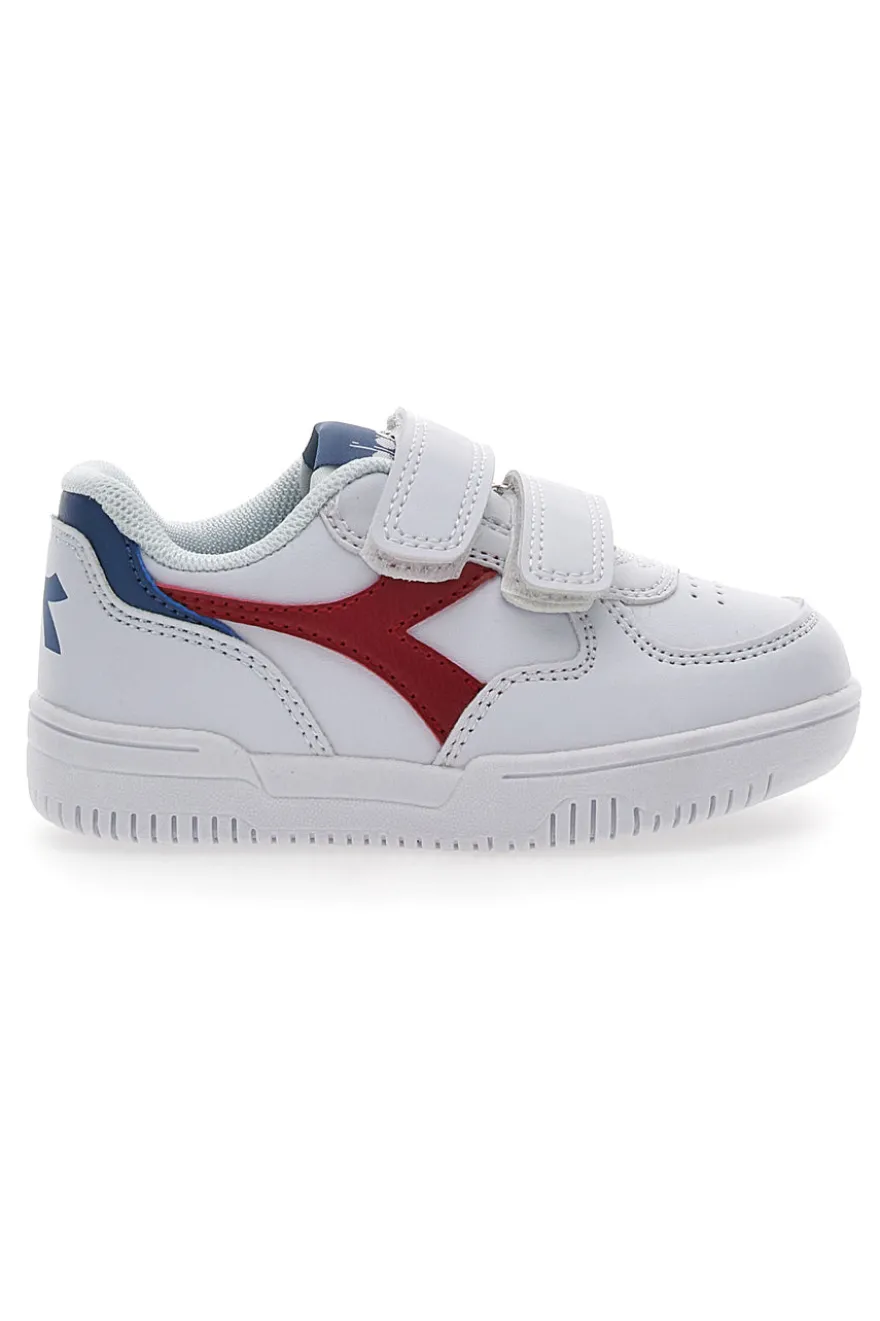 Weiße Erste-Schritte-Schuhe Diadora Raptor Low TD