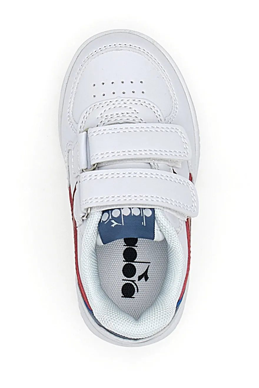 Weiße Erste-Schritte-Schuhe Diadora Raptor Low TD