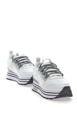Weiße Flatform-Sneaker von Sara Lopez