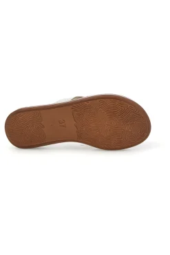 Weiße Flip-Flops mit Schmucksteinbesatz Inblu 19 ZO
