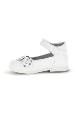 Weiße geblümte Ballettschuhe Laura Biagiotti L9973C9763