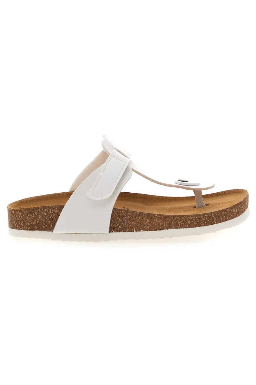 Weiße Hausschuhe Flip Flops mit vorgeformter Innensohle Superga S31C370