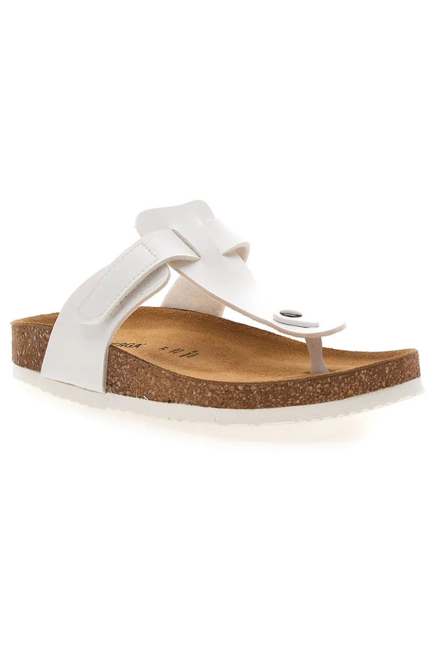Weiße Hausschuhe Flip Flops mit vorgeformter Innensohle Superga S31C370