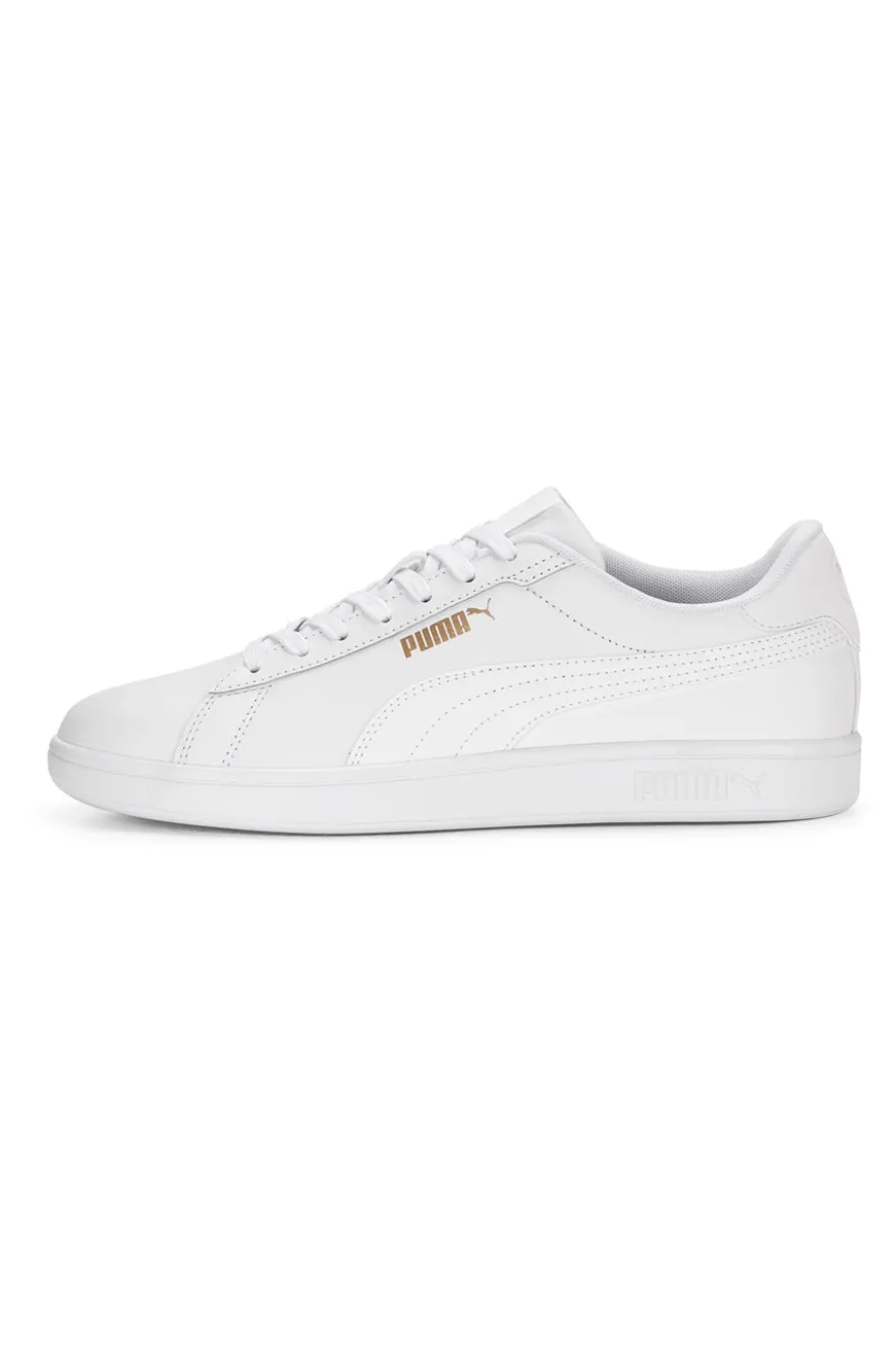 Weiße Komfort-Sneakers aus Leder Puma Smash 3.0 L